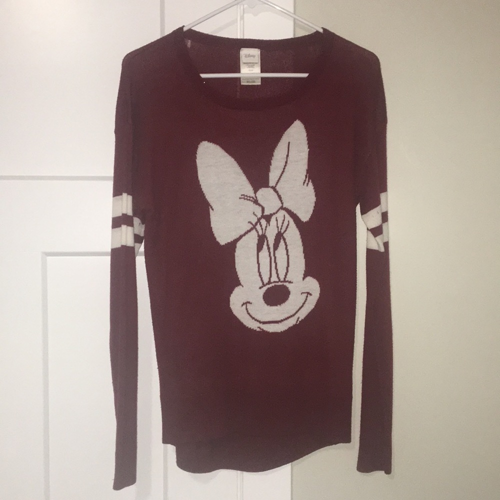 Minnie Mouse long sleeve jersey style shirt